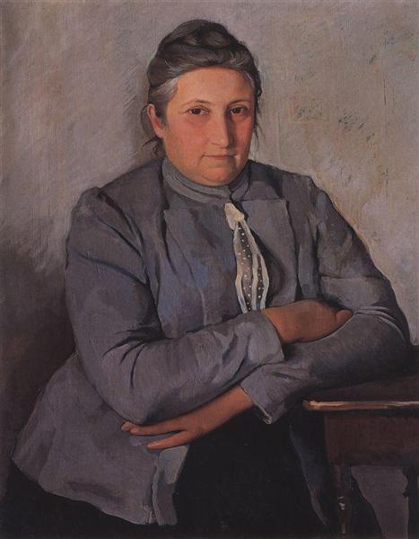 Портрет Н. Лансере. Мама, 1912 - Зінаїда Серебрякова