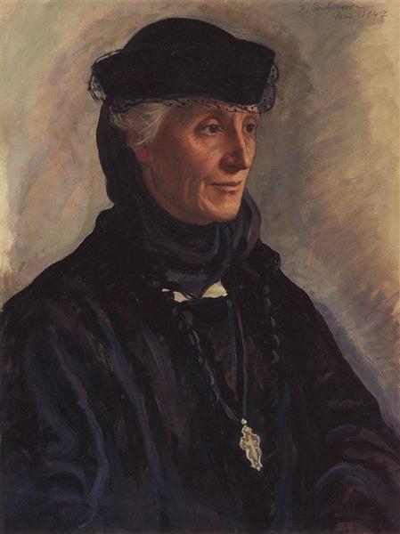Portrait of S.M. Lukomskaya, 1947 - Zinaïda Serebriakova